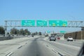 Los Angeles highway traffic Royalty Free Stock Photo