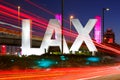 Los Angeles International Airport LAX Logo sign Royalty Free Stock Photo