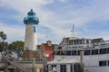 Sunny view of the beautiful Marina Del Rey harbor Royalty Free Stock Photo