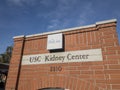 Sign of USC Kidney Center Royalty Free Stock Photo