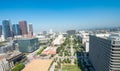 LOS ANGELES - JULY 28, 2017: Aerial view of Downtown Los Angeles