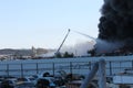 Los Angeles Junk Yard Fire 2016 Plumes Smoke & Flames