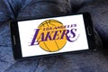 Los Angeles Lakers american basketball team logo Royalty Free Stock Photo