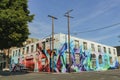 Beautiful graffti over Art Share L.A.