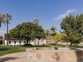 Exterior view of the San Gabriel Mission church