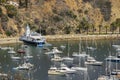 Sunny view of the Yacht Club and Avalon Bay