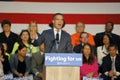 Los Angeles Mayor Eric Garcetti introduces Hillary Clinton at East Los Angeles College Cinco de Mayo, 2016