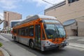 Los Angeles Metro Local bus in Long Beach, California Royalty Free Stock Photo