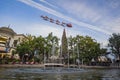 Afternoon view of the Dancing Fountain in the Grove