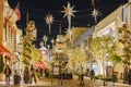 The beautiful christmas tram in The Grove