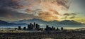 Los Angeles panorama sunset