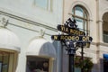 Los Angeles Rodeo Drive street signs Royalty Free Stock Photo