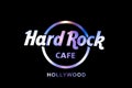 Los Angeles - september 5, 2019: Logo on the wall at Hard Rock Cafe on Hollywood Boulevard