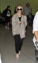 LOS ANGELES - Singer Kylie Minogue is seen at LAX
