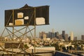 Los Angeles skyline with billboard