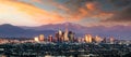 Los Angeles skyline in California Royalty Free Stock Photo