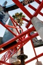 Los Angeles Skyline from Elysian Park Artwork Royalty Free Stock Photo