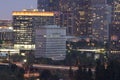Los Angeles skyline financial district