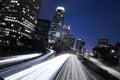 Los Angeles Skyline and Freeway Royalty Free Stock Photo