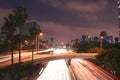 Los Angeles Skyline and Freeway Royalty Free Stock Photo