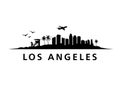 Los Angeles Skyline Landscape City Silhouette Buildings