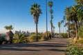 The Los Angeles skyline as seen from Palms View Royalty Free Stock Photo