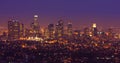 Los Angeles Skyline Panorama Royalty Free Stock Photo