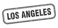 Los Angeles stamp. Los Angeles grunge isolated sign. Royalty Free Stock Photo