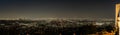 Los Angeles sunset view from Griffith Observatory Royalty Free Stock Photo