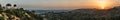 Los Angeles sunset (view from Griffith Observatory) Royalty Free Stock Photo