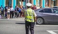 Los Angeles Traffic Police Officer - LOS ANGELES - CALIFORNIA - APRIL 20, 2017 Royalty Free Stock Photo