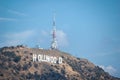 LOS ANGELES, UNITED STATES - 1 November 2022: Hollywood Sign landmark in Los Angeles