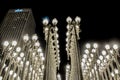 Los Angeles` Urban Lights Exhibit at Night