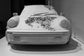 Los Angeles, US - 16 Apr 2023 - Eroded cars on the expo by Daniel Arsham