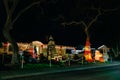 Los Angeles, usa - dec 2022 Beautiful christmas decoration of American style house Royalty Free Stock Photo