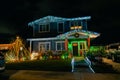 Los Angeles, usa - dec 2022 Beautiful christmas decoration of American style house Royalty Free Stock Photo