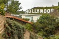 Los Angeles, USA, January 15, 2023: The Hollywood sign in the American city of Los Angeles above the housing.