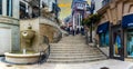 Los Angeles, USA January 15, 2023: Staircase of the Rodeo Drive, near the luxurious street of Rodeo Drive in Beverly Hills. Royalty Free Stock Photo