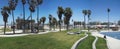 Venice beach panorama Royalty Free Stock Photo