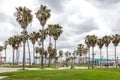 LOS ANGELES, USA - 11 MAY, 2019: Ocean Front Walk of Venice Beach in Los Angeles. Famous beach in California Royalty Free Stock Photo