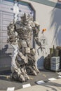 Los Angeles -USA, October, 3: Man in the Costume of Megatron