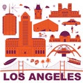 Los Angeles vector illustration