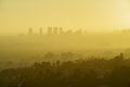 Los Angeles Westwood Sunset Cityscape from Griffith Park