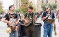 `Los Boozan Dukes` band playing on the street