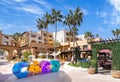 Los Cabos colorful letters in Cabo San Lucas marina a departure point for cruises, marlin fishing and lancha boats to El