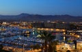 Los Cabos, Mexico night view from above Royalty Free Stock Photo