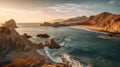 Los Cabos Mexico at sunset - made with Generative AI tools