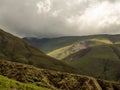 A View of the Mountains in the Los Cardones National Park Royalty Free Stock Photo