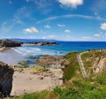 Los Castros beach Galicia, Spain