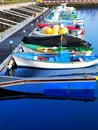 Los Cristianos harbor port in Adeje coast Arona